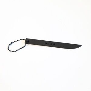 KIRA Blade Charm Black Metallic Indie Designer Gothic Streetwear Mens Jewellery